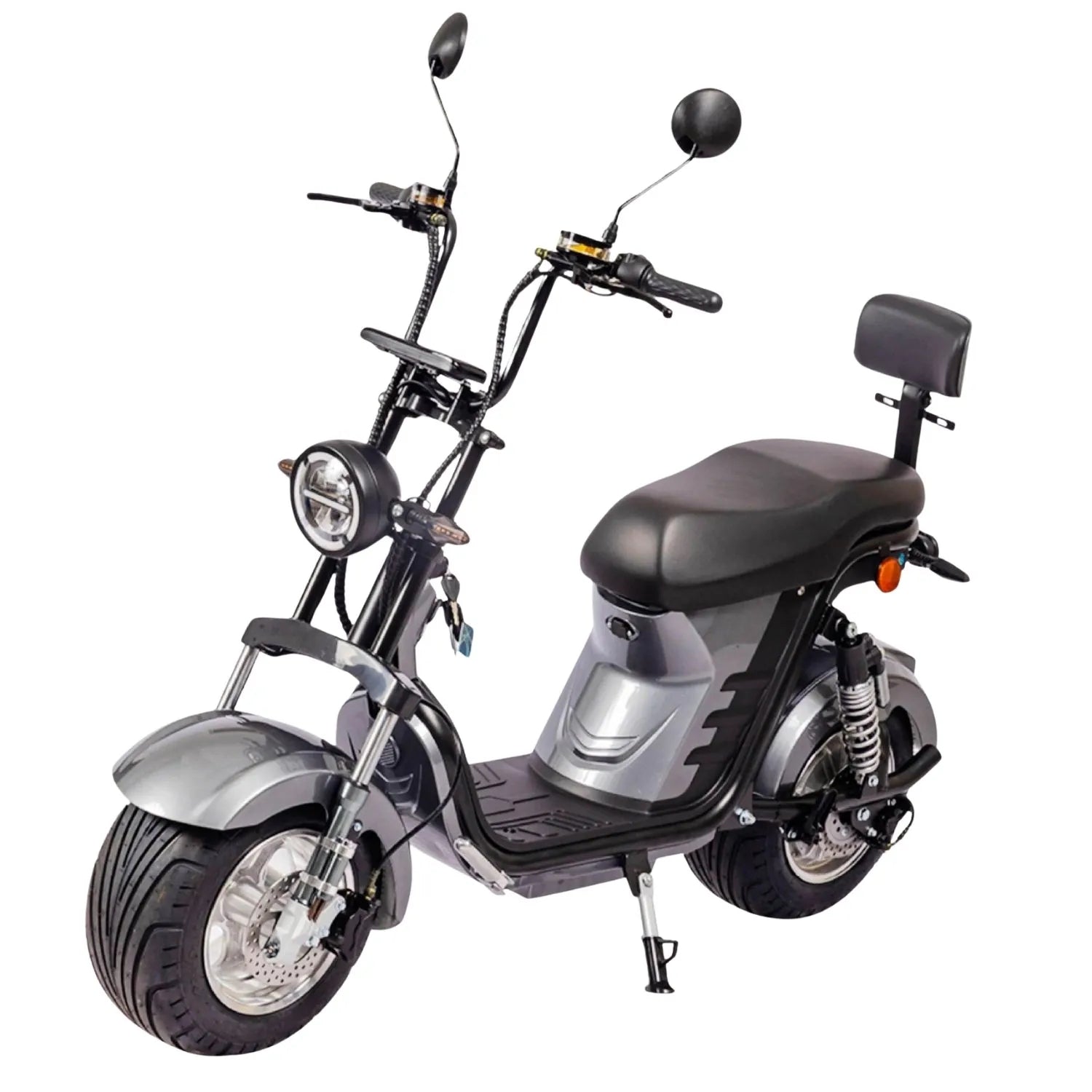 MOTO SCOOTER ELÉTRICA AUTOPROPELIDO 1000W 32KM/H COR CINZA 60V20