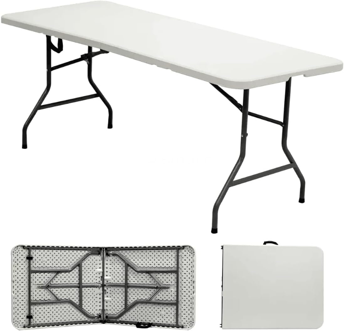 MESA DOBRÁVEL 180CM BRANCA NK-18074