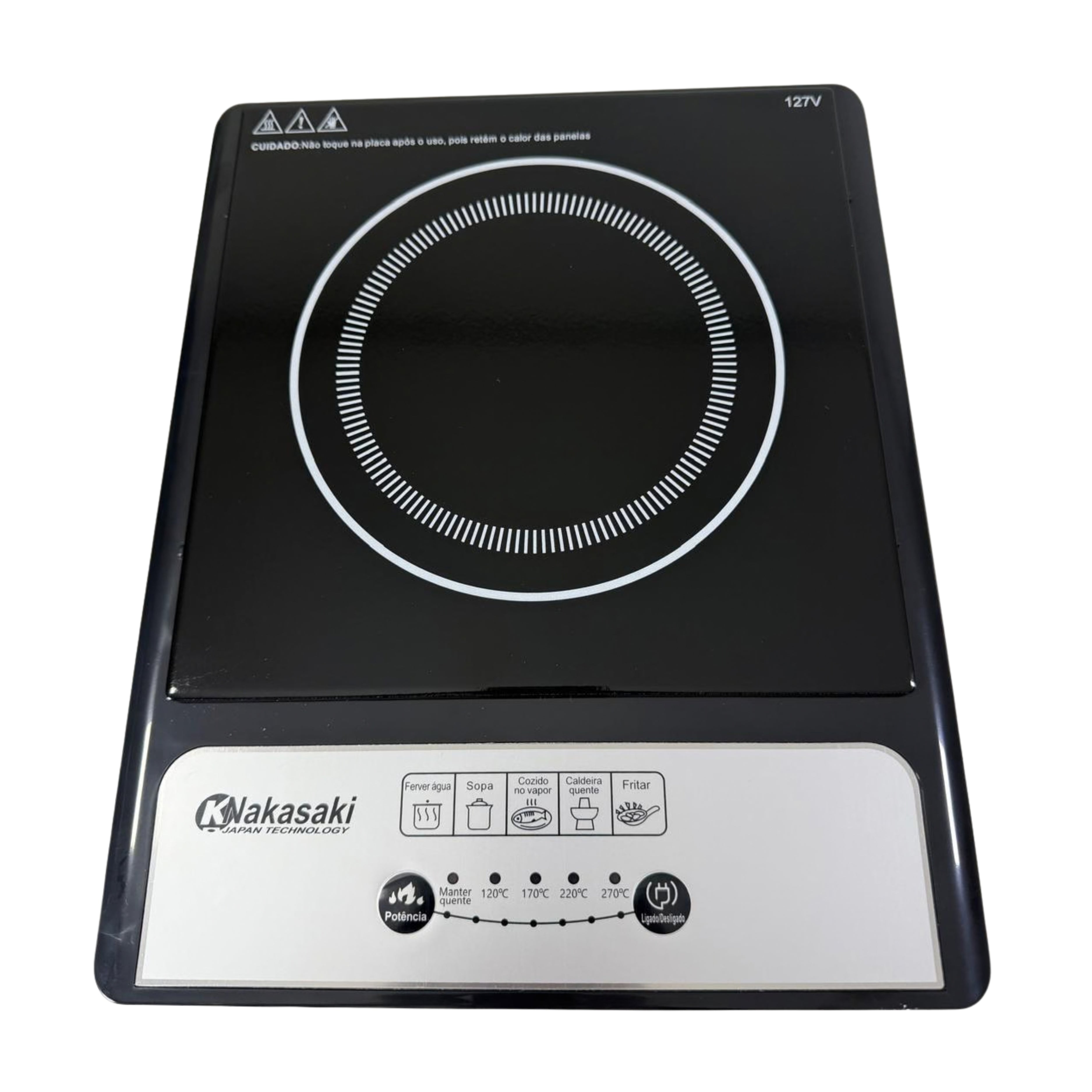COOKTOP DE INDUÇÃO PORTÁTIL DE CERAMICA 2100W 220V NK008