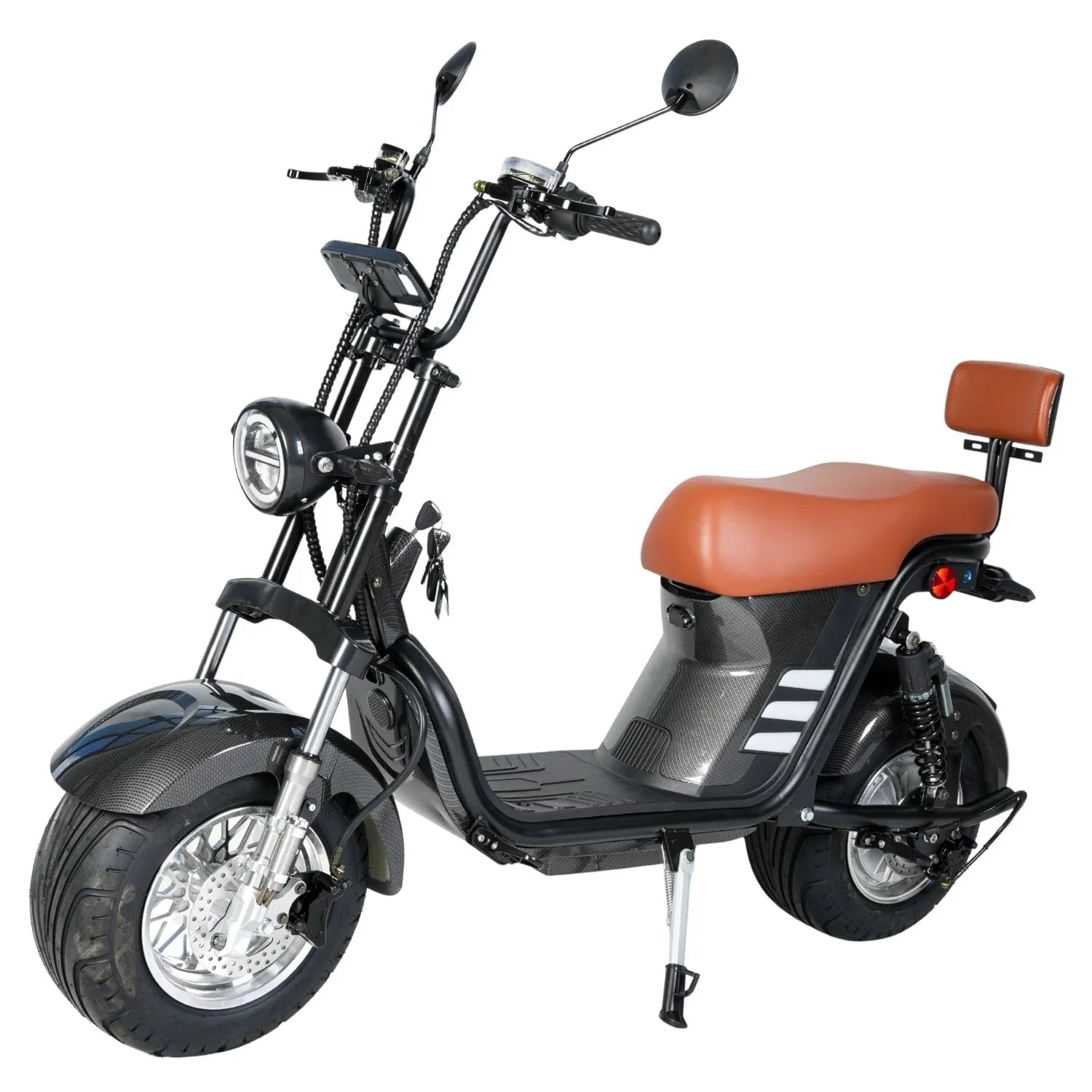 MOTO SCOOTER ELÉTRICA AUTOPROPELIDO 1000W 32KM/H COR CARBONO 60V20