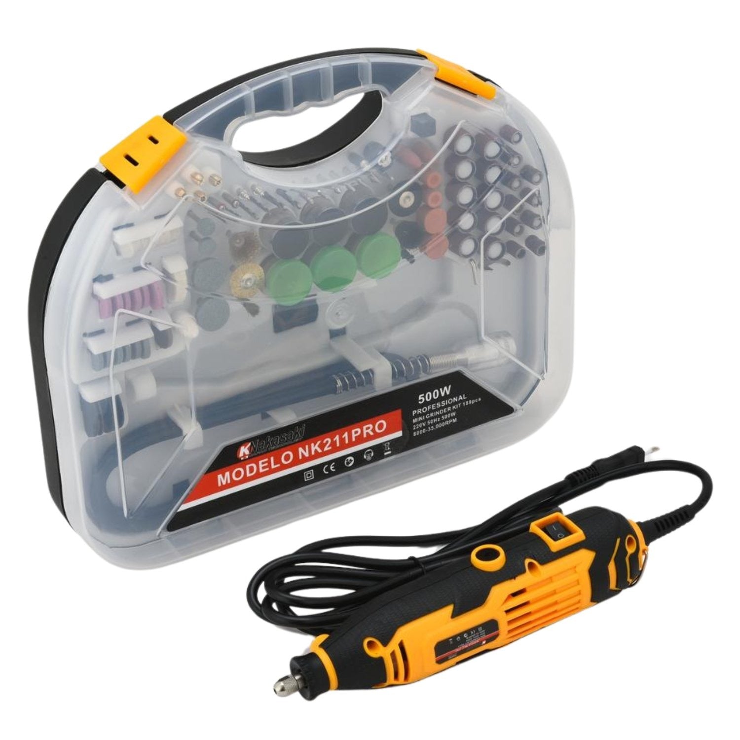 MICRO RETIFICA COM MALETA 500W 220V NK-211PRO