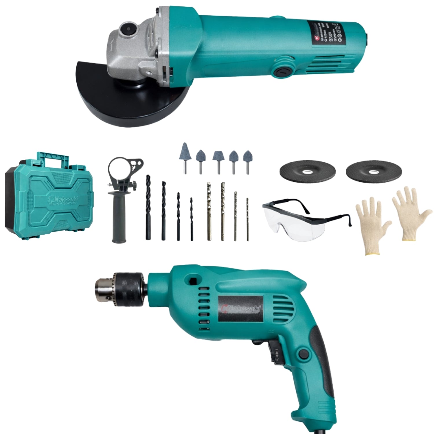 KIT 2 EM 1 FURADEIRA + ESMERILHADEIRA 1000W 220V NK-DAS1202D-PRO